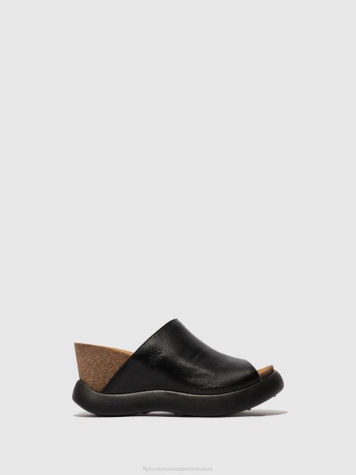 Slip-on Mules GINO966 Fly London Women BLACK 0JLR366
