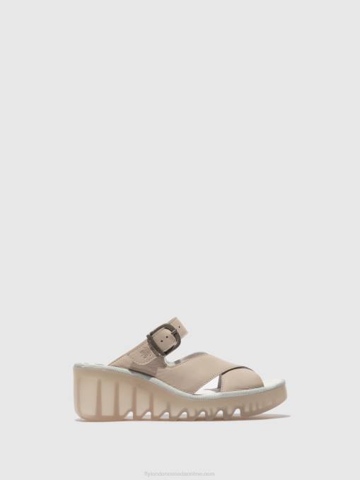 Wedge Mules BOCY409 Fly London Women CLOUD 0JLR357