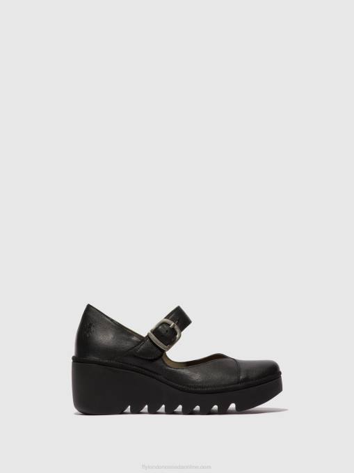 Buckle Shoes BAXE428 Fly London Women BLACK 0JLR620