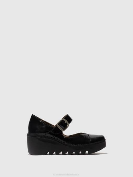 Buckle Shoes BAXE428 Fly London Women LUXOR BLACK 0JLR621