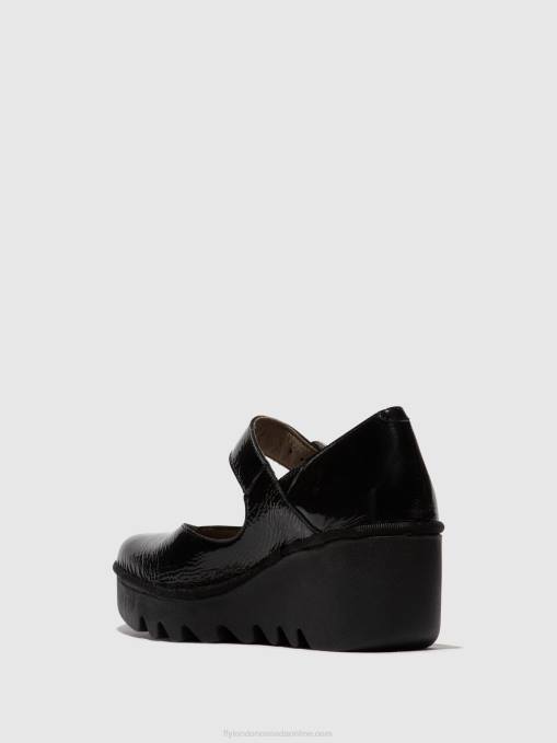 Buckle Shoes BAXE428 Fly London Women LUXOR BLACK 0JLR621
