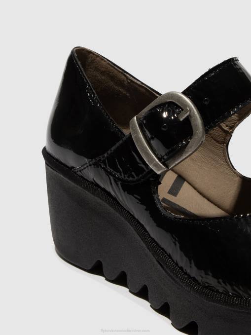 Buckle Shoes BAXE428 Fly London Women LUXOR BLACK 0JLR621