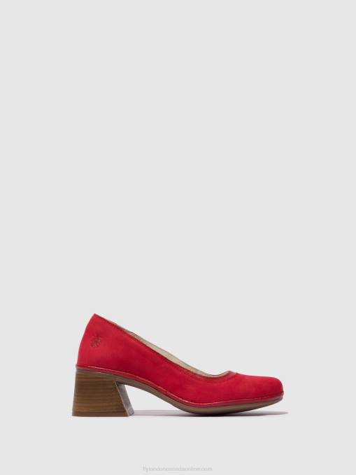Classic Pumps Shoes LADE372 Fly London Women LIPSTICK RED 0JLR690