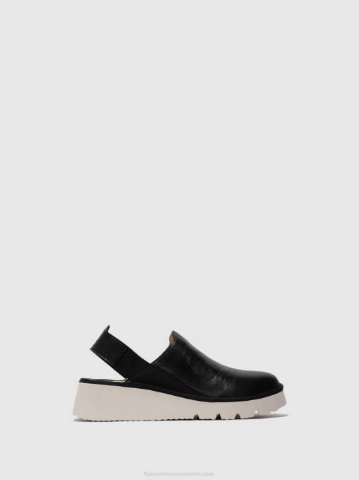 Sling-Back Shoes PLOG430 Fly London Women BLACK 0JLR645