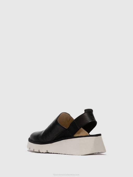 Sling-Back Shoes PLOG430 Fly London Women BLACK 0JLR645