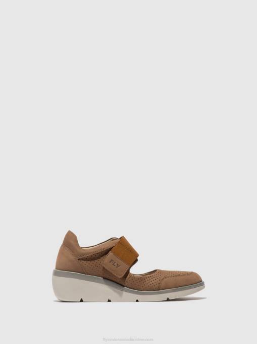 Velcro Shoes NAJE583 Fly London Women SAND 0JLR623