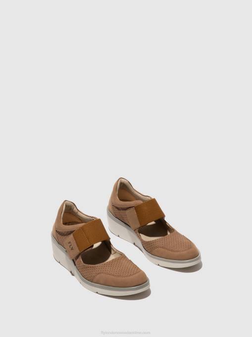 Velcro Shoes NAJE583 Fly London Women SAND 0JLR623