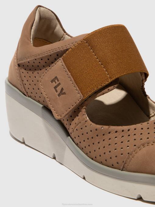 Velcro Shoes NAJE583 Fly London Women SAND 0JLR623