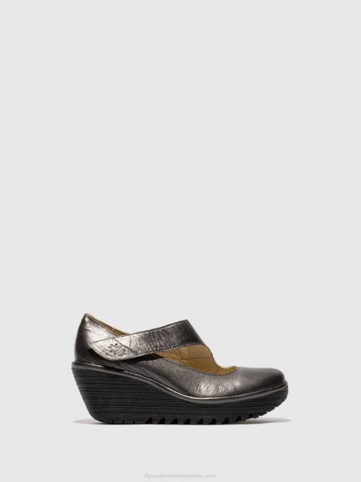 Wedge Shoes YASI682 Fly London Women GRAPHITE 0JLR703