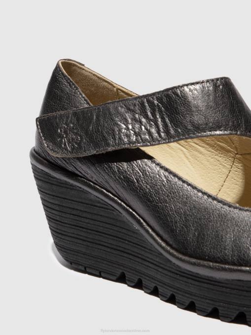 Wedge Shoes YASI682 Fly London Women GRAPHITE 0JLR703