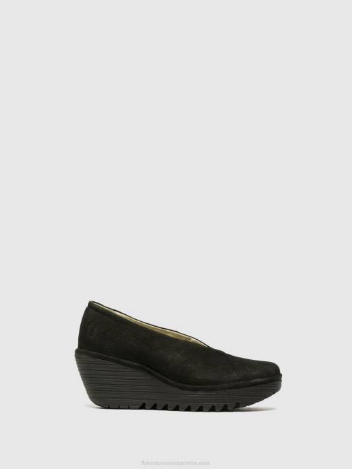 Wedge Shoes YAZ Fly London Women BLACK 0JLR700