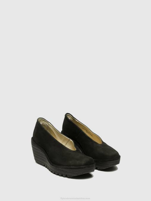 Wedge Shoes YAZ Fly London Women BLACK 0JLR700