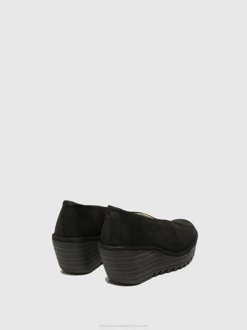 Wedge Shoes YAZ Fly London Women BLACK 0JLR700