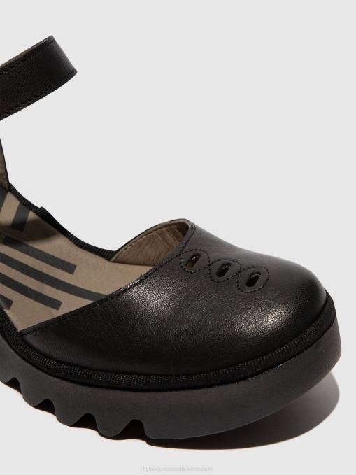 Ankle Strap Sandals BISO305 Fly London Women BLACK 0JLR512
