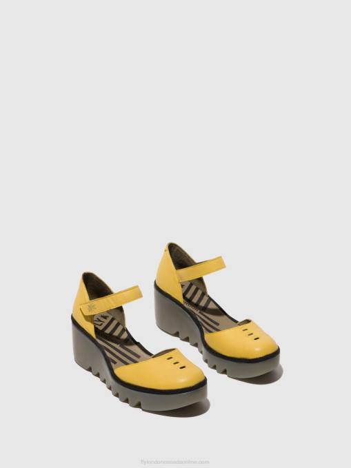 Ankle Strap Sandals BISO305 Fly London Women YELLOW 0JLR505