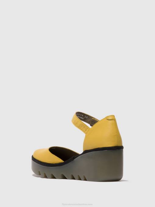 Ankle Strap Sandals BISO305 Fly London Women YELLOW 0JLR505