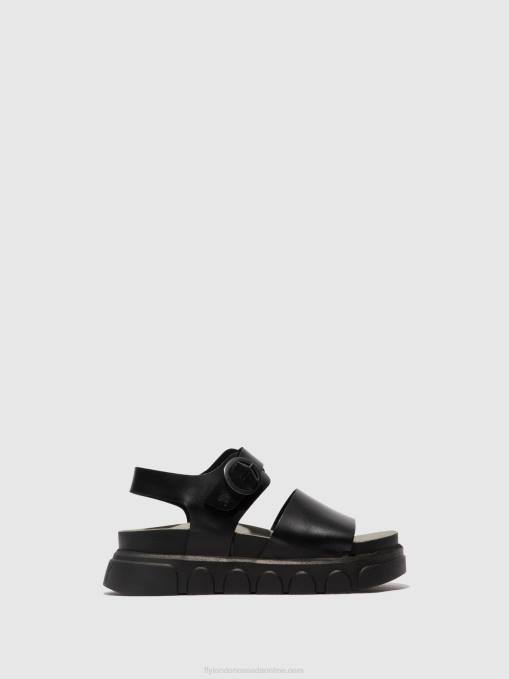 Ankle Strap Sandals CREE947 Fly London Women BLACK 0JLR506