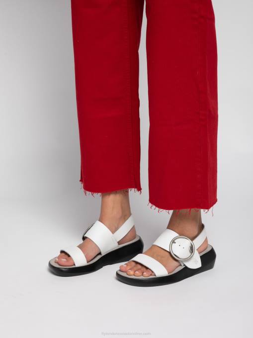 Buckle Sandals BANI739 Fly London Women BROOKLYN OFFWHITE 0JLR604