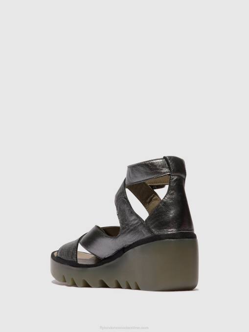 Buckle Sandals BYRE410 Fly London Women GRAPHITE 0JLR503
