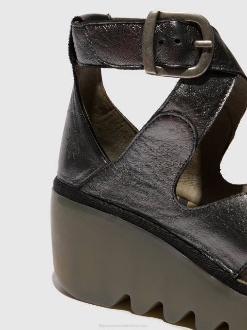 Buckle Sandals BYRE410 Fly London Women GRAPHITE 0JLR503