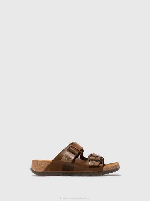 Buckle Sandals CAJA721 Fly London Women CAMEL 0JLR595