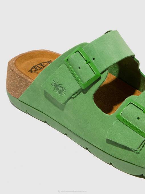 Buckle Sandals CAJA721 Fly London Women LIME GREEN 0JLR527