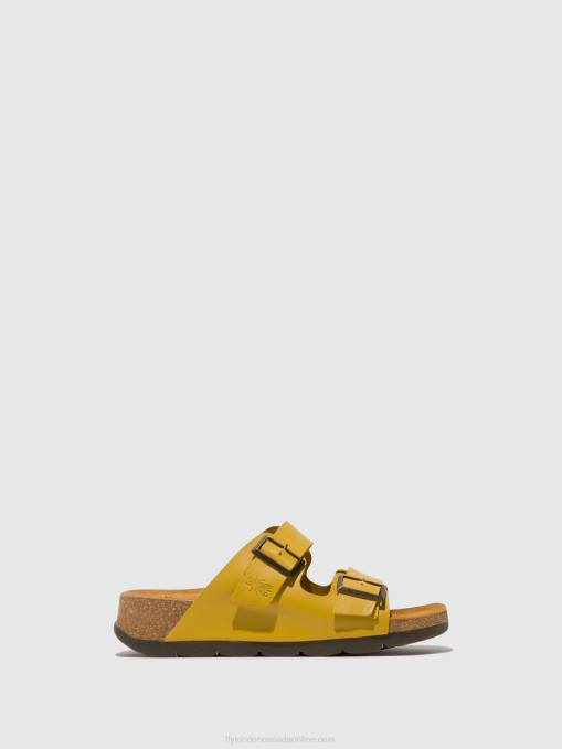 Buckle Sandals CAJA721 Fly London Women MUSTARD 0JLR501