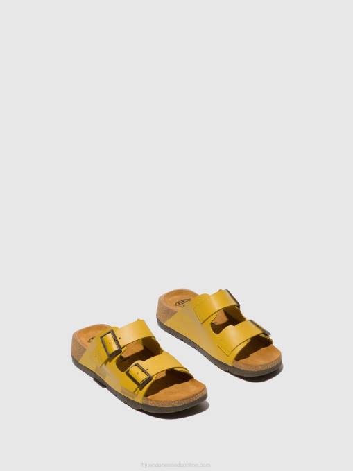 Buckle Sandals CAJA721 Fly London Women MUSTARD 0JLR501