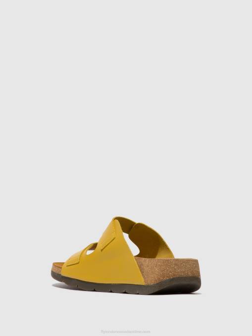 Buckle Sandals CAJA721 Fly London Women MUSTARD 0JLR501