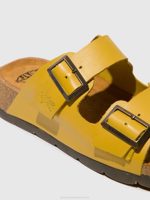 Buckle Sandals CAJA721 Fly London Women MUSTARD 0JLR501