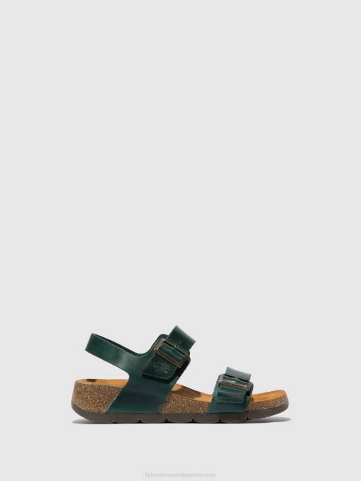 Buckle Sandals CEKE722 Fly London Women BRIDLE PETROL 0JLR605