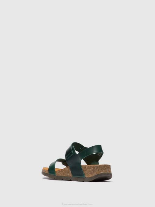 Buckle Sandals CEKE722 Fly London Women BRIDLE PETROL 0JLR605