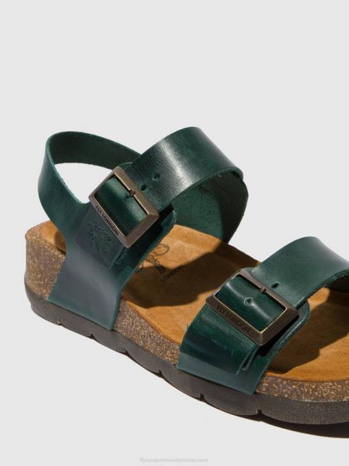 Buckle Sandals CEKE722 Fly London Women BRIDLE PETROL 0JLR605