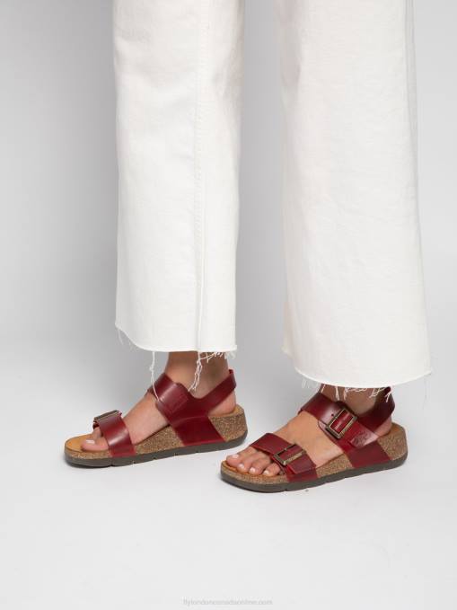 Buckle Sandals CEKE722 Fly London Women BRIDLE RED 0JLR606