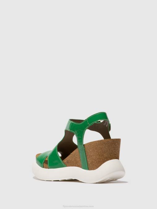 Buckle Sandals GOVA962 Fly London Women GREEN 0JLR502