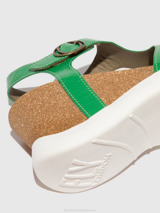 Buckle Sandals GOVA962 Fly London Women GREEN 0JLR502