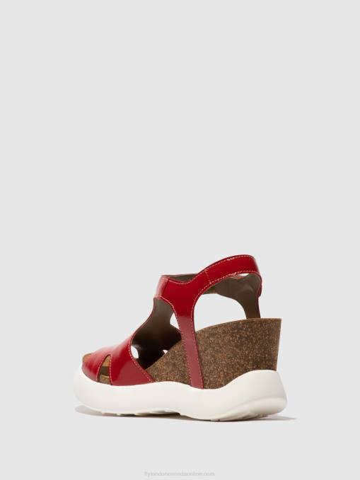 Buckle Sandals GOVA962 Fly London Women RED 0JLR495