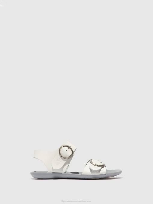 Buckle Sandals MASA757 Fly London Women BRIDLE OFF WHITE 0JLR596