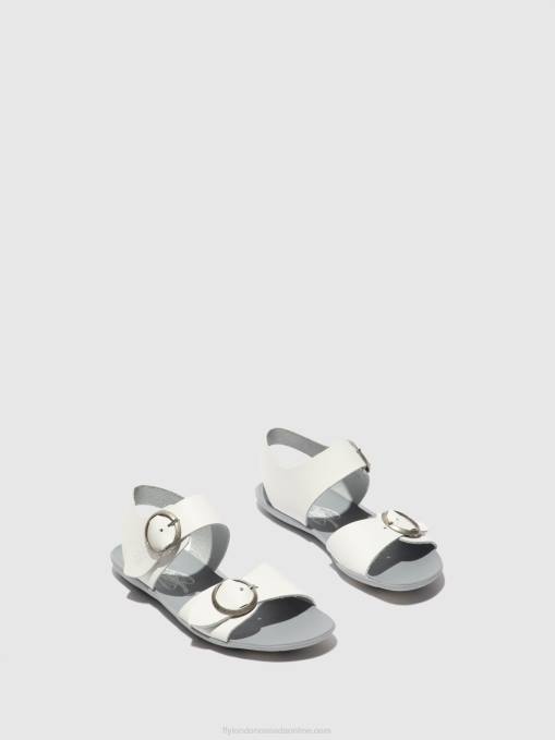 Buckle Sandals MASA757 Fly London Women BRIDLE OFF WHITE 0JLR596