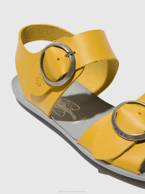 Buckle Sandals MASA757 Fly London Women MUSTARD 0JLR498