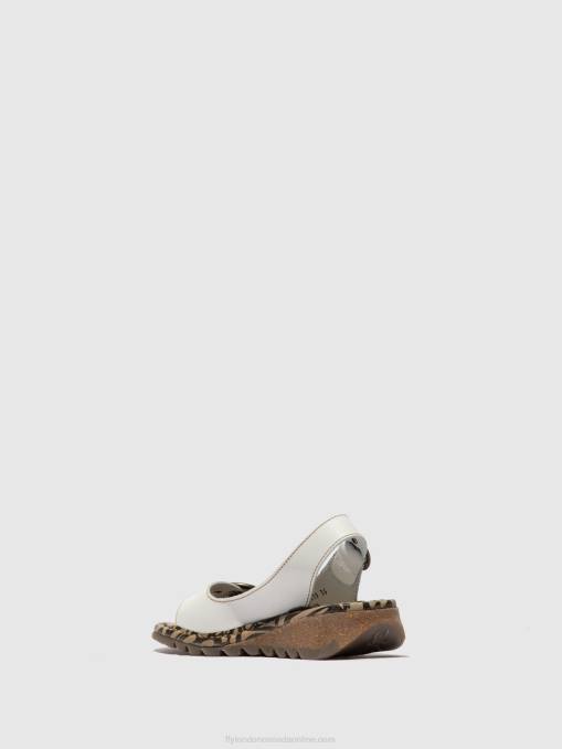 Buckle Sandals TRAM723 Fly London Women OFFWHITE 0JLR614