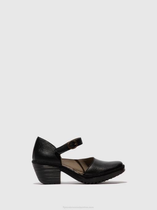 Buckle Sandals WIFO440 Fly London Women BLACK 0JLR493