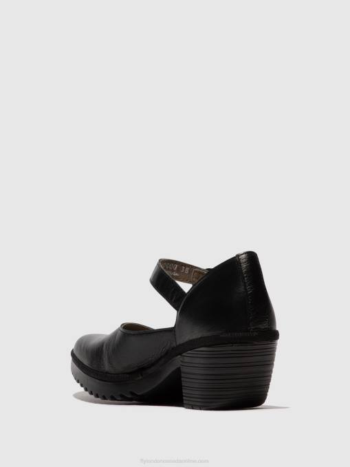Buckle Sandals WIFO440 Fly London Women BLACK 0JLR493