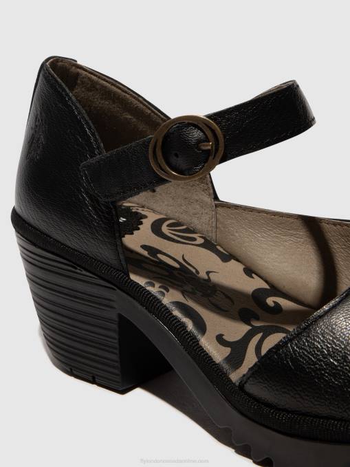 Buckle Sandals WIFO440 Fly London Women BLACK 0JLR493