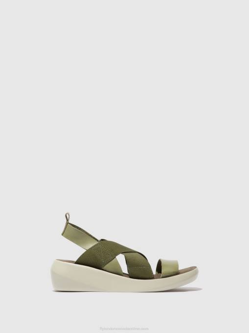 Crossover Sandals BAJI848 Fly London Women SMOG 0JLR592
