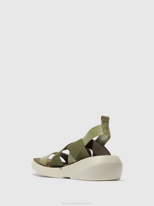 Crossover Sandals BAJI848 Fly London Women SMOG 0JLR592
