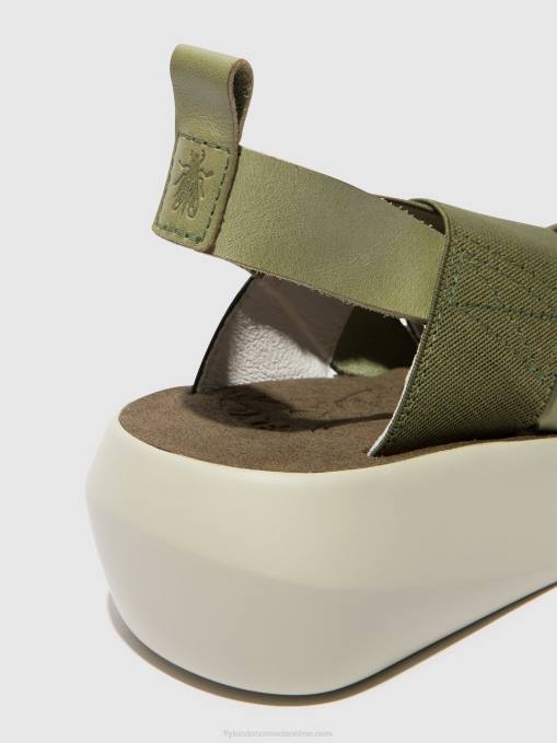 Crossover Sandals BAJI848 Fly London Women SMOG 0JLR592
