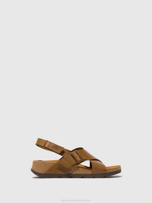 Crossover Sandals CHLO852 Fly London Women CAMEL 0JLR488