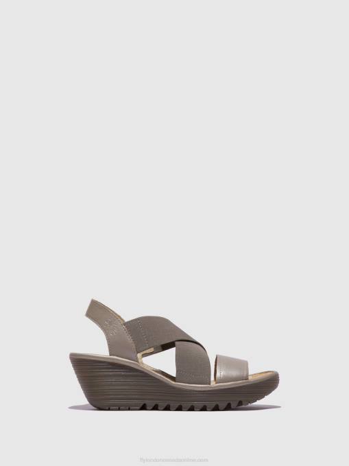 Crossover Sandals YAJI888 Fly London Women SILVER 0JLR615