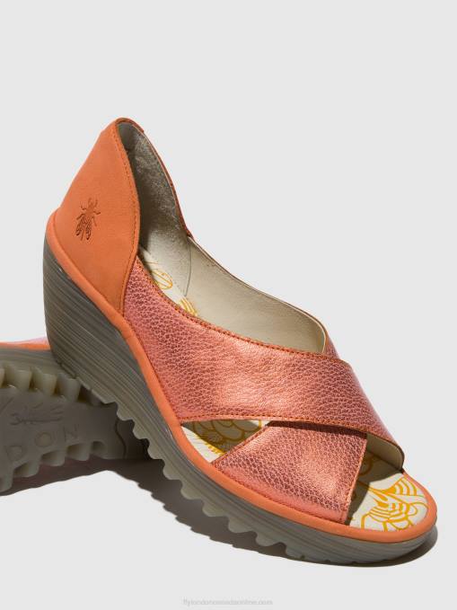 Crossover Sandals YOMA307 Fly London Women SALMON/PEACH 0JLR564